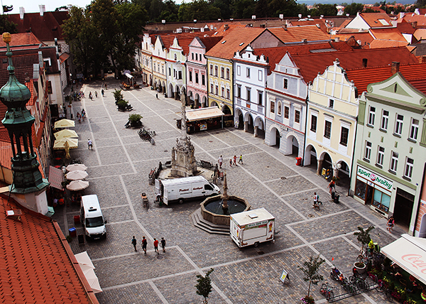 Fotografie:Třeboň náměstí výhled z věže